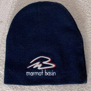 5/$25 Vintage Kokanee Navy Blue Marmot Basin Toque  Beanie Hat